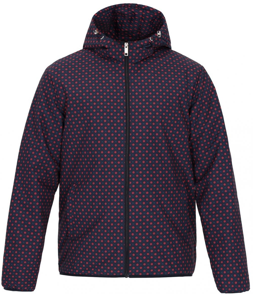 MO Prechodná bunda  námornícka modrá / ružová