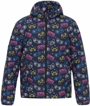 MO Prechodná bunda  modrá / žltá / červená / čierna