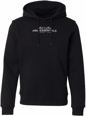 Jack & Jones Premium Mikina 'JPRBLACASPER'  čierna / biela