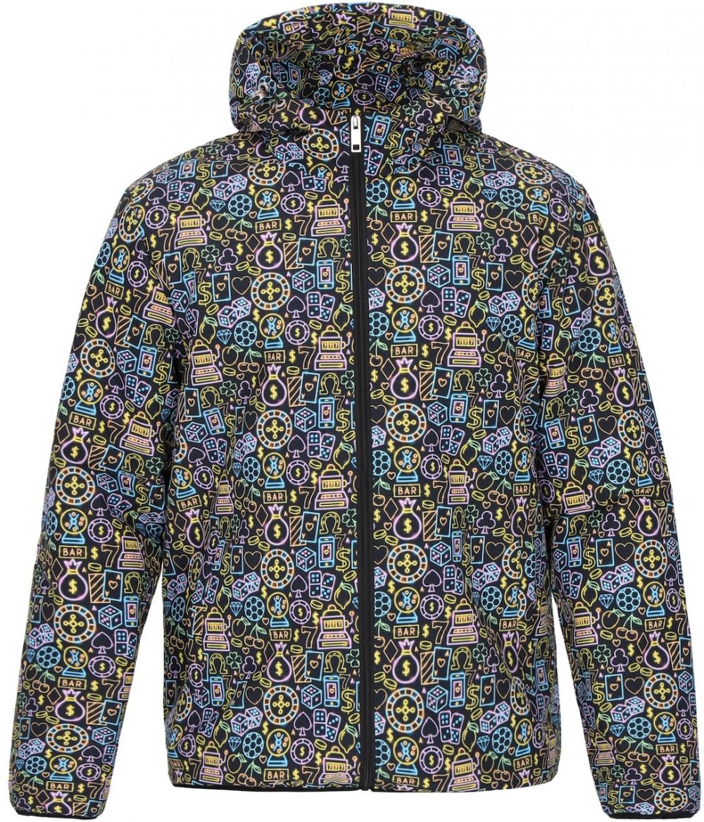 MO Prechodná bunda  svetlomodrá / žltá / svetloružová / čierna