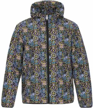 MO Prechodná bunda  svetlomodrá / žltá / svetloružová / čierna