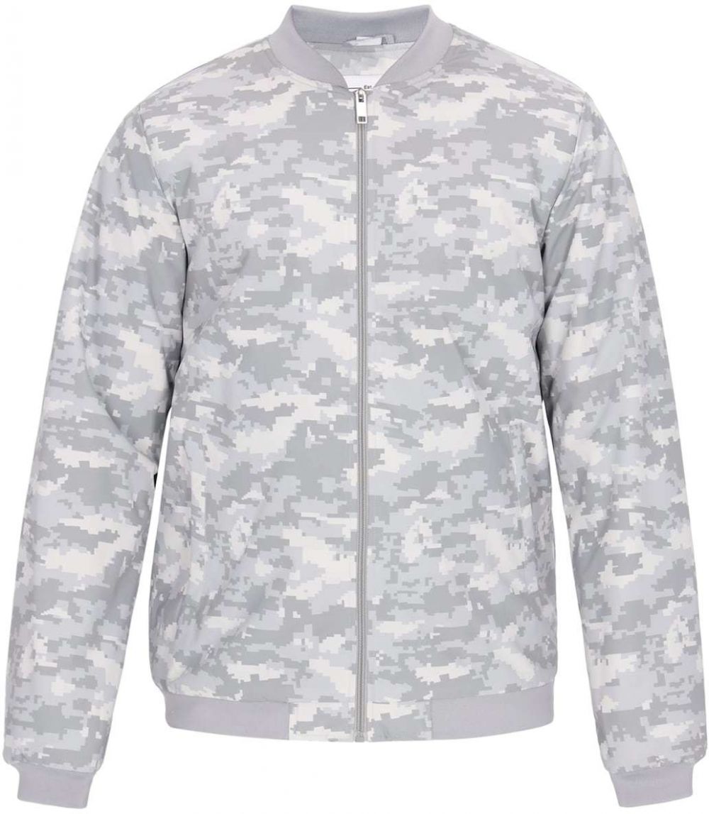 MO Prechodná bunda  sivá / svetlosivá / šedobiela