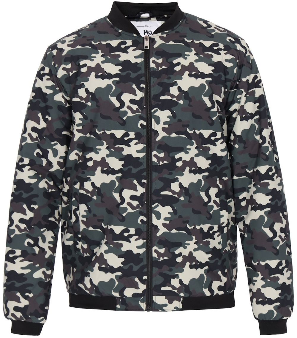 MO Prechodná bunda  hnedá / zelená / biela