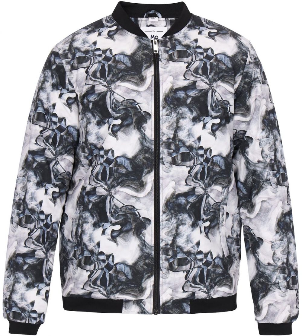 MO Prechodná bunda  modrá / sivá / biela