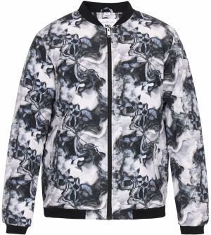 MO Prechodná bunda  modrá / sivá / biela