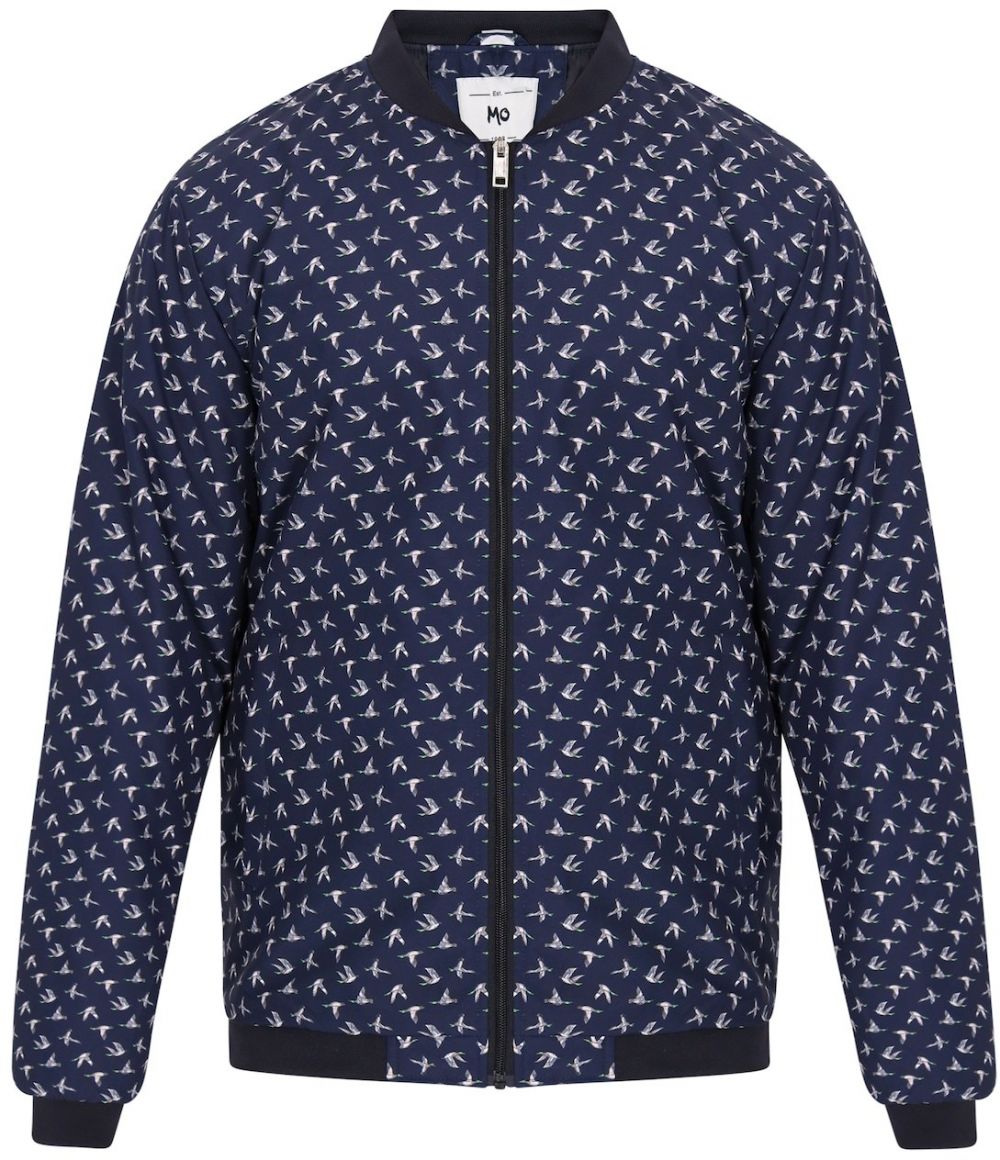 MO Prechodná bunda  námornícka modrá / biela