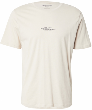 Jack & Jones Premium Tričko 'JPRBLACASPER'  sivobéžová / čierna