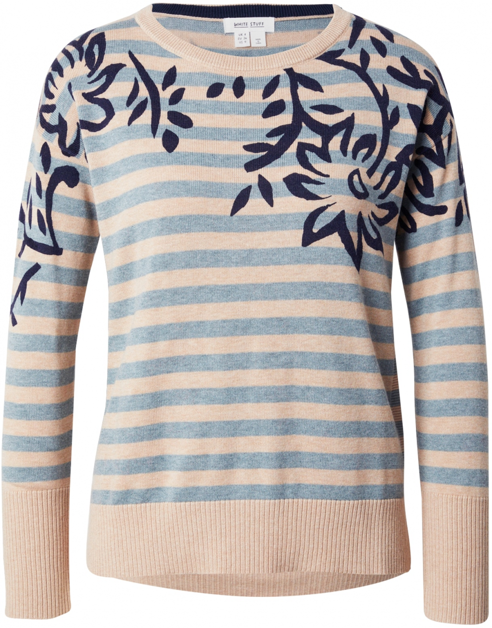 WHITE STUFF Sveter  béžová / námornícka modrá / petrolejová