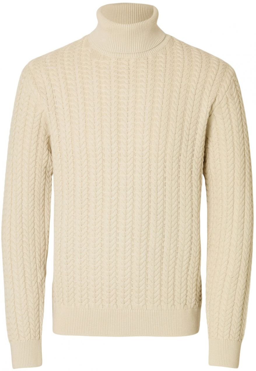 SELECTED Sveter 'SLHBRAI'  krémová