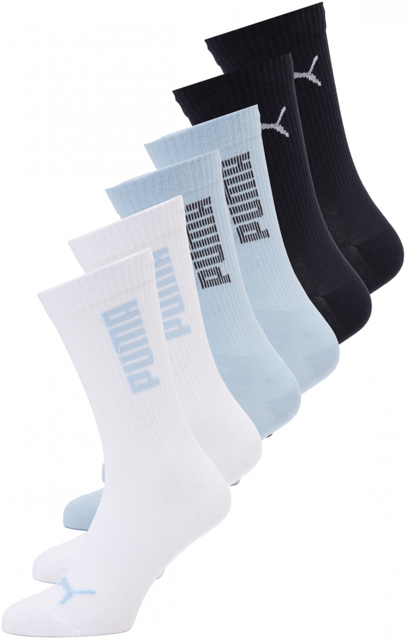 PUMA Ponožky  svetlomodrá / čierna / biela