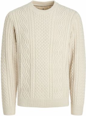 Jack & Jones Premium Sveter 'JPRBLUsean'  svetlobéžová