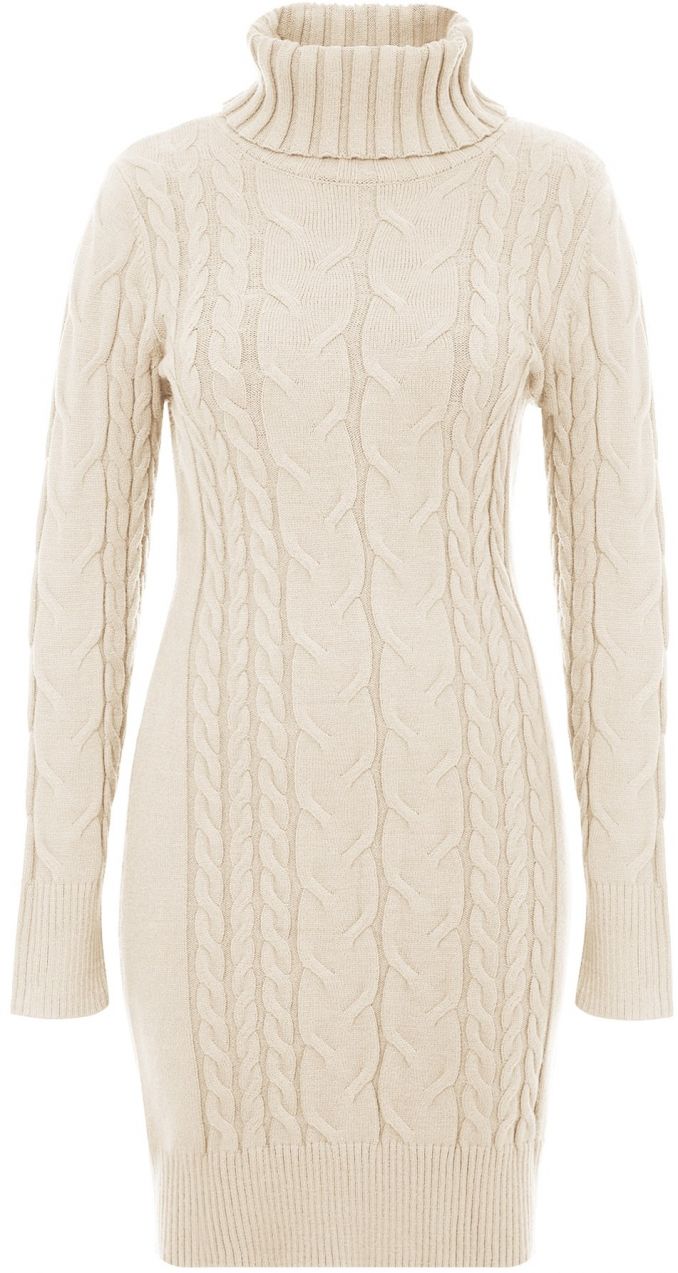 Imily Bela Pletené šaty  béžová