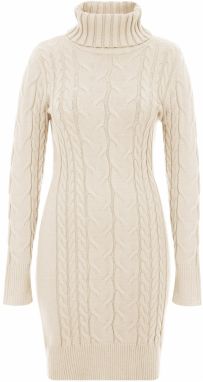 Imily Bela Pletené šaty  béžová