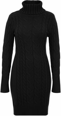 Imily Bela Pletené šaty  čierna