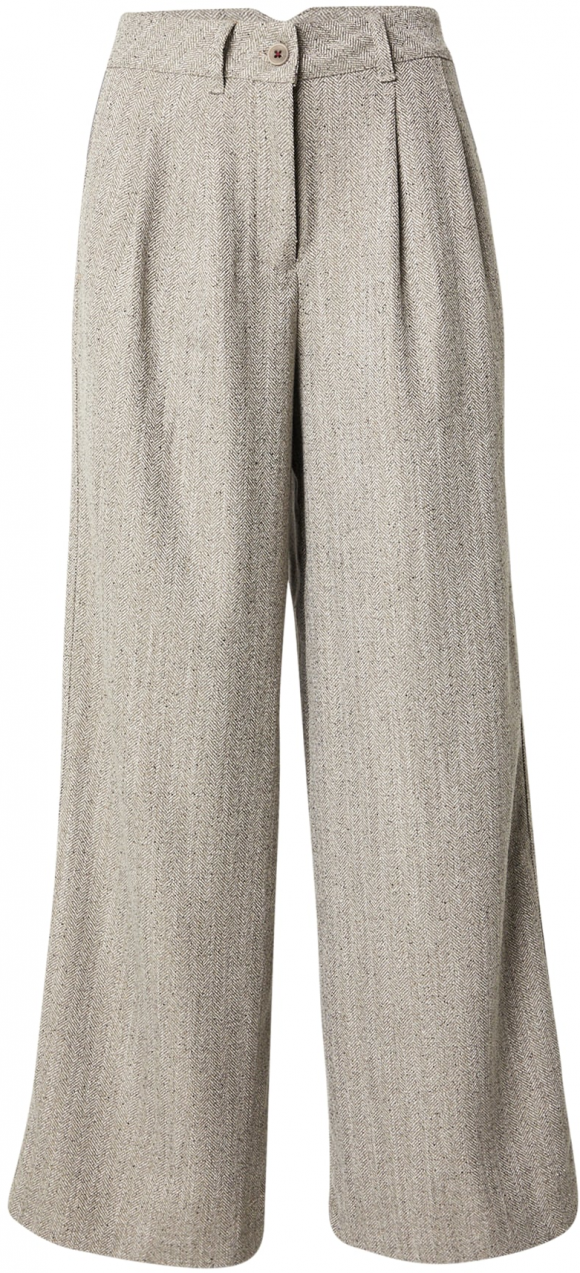 WHITE STUFF Plisované nohavice 'Sasha'  sivobéžová