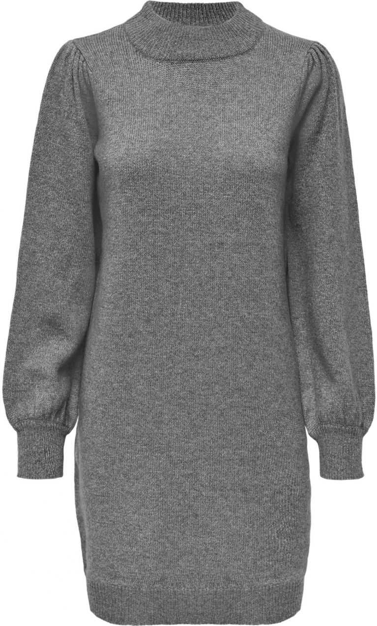 JDY Pletené šaty  sivá melírovaná