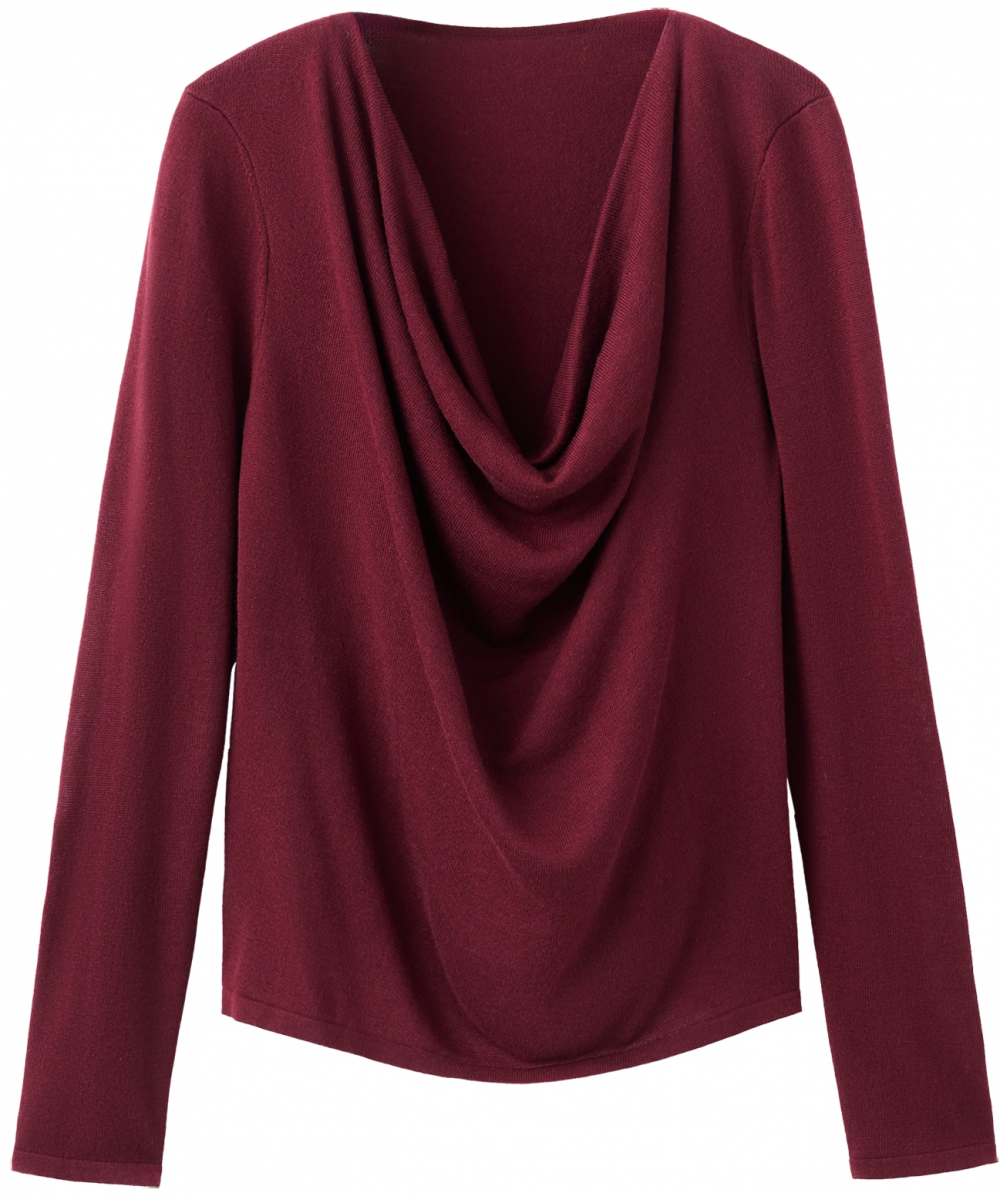 MANGO Sveter  bordová