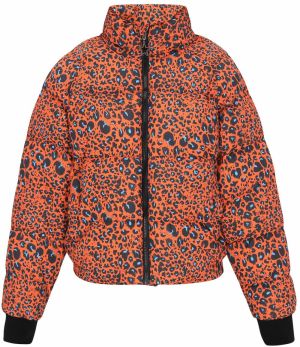 myMo ROCKS Zimná bunda  svetlomodrá / oranžová / čierna
