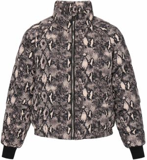 faina Zimná bunda  svetlohnedá / sivá / čierna