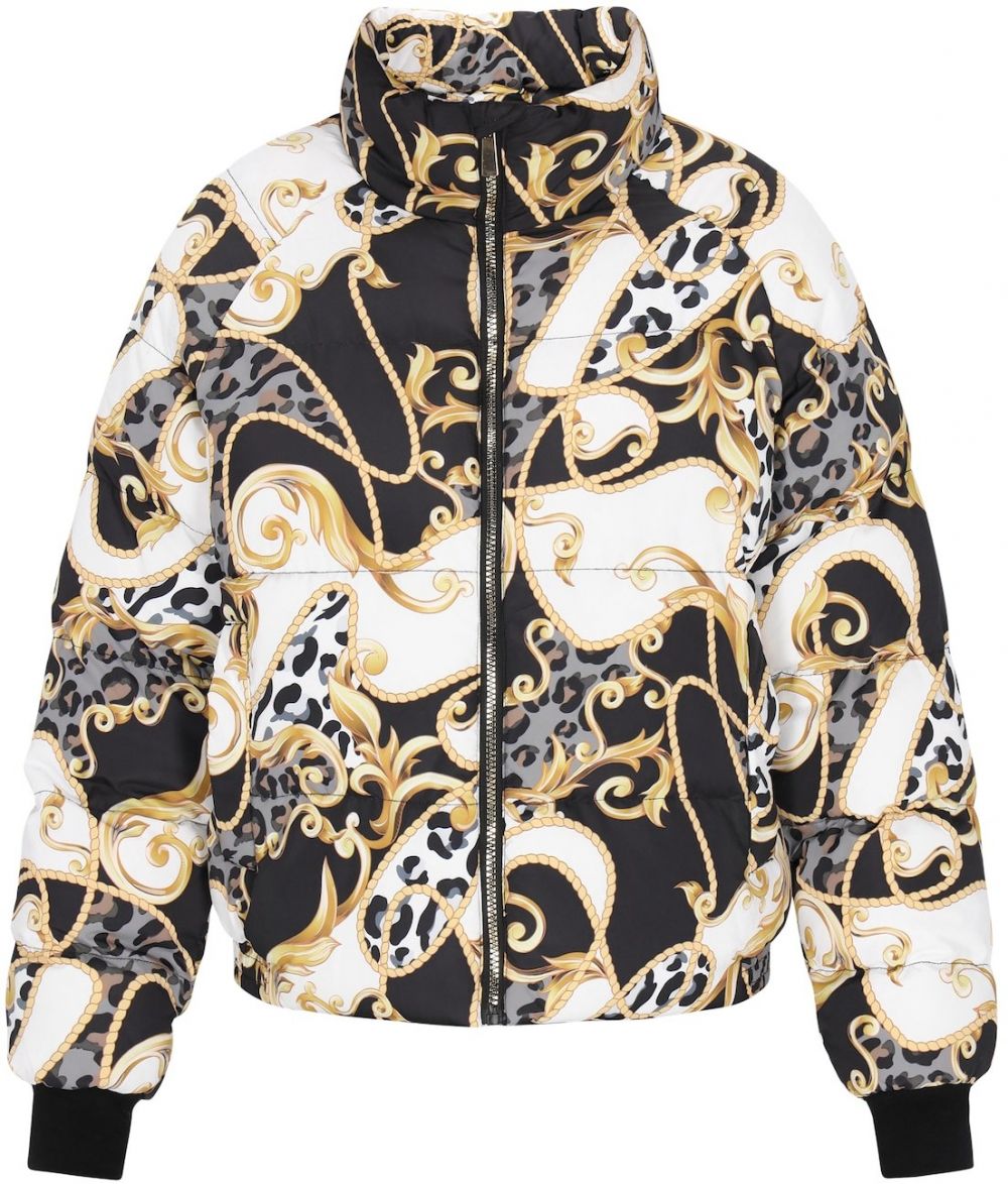 faina Zimná bunda  zlatá / sivá / čierna / biela