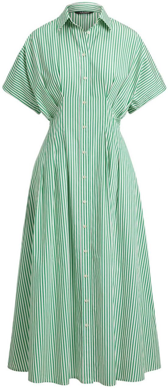 Lauren Ralph Lauren Košeľové šaty  zelená / biela