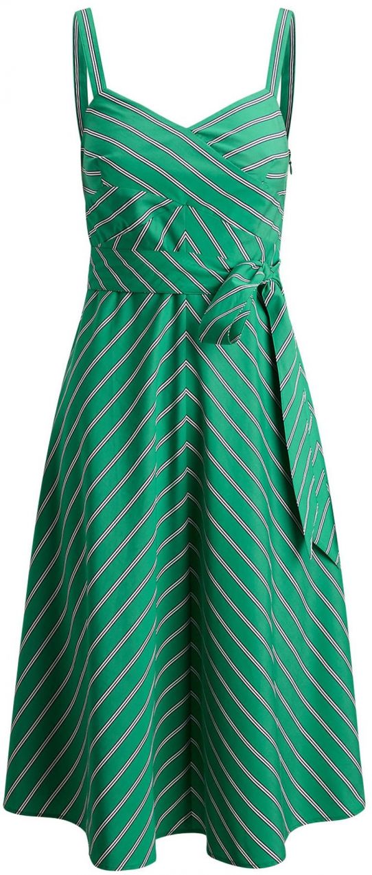 Lauren Ralph Lauren Letné šaty '70S'  limetová / čierna / biela