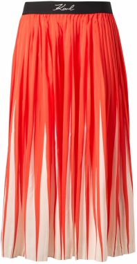 Karl Lagerfeld Sukňa 'COMMERCIAL'  oranžová / čierna / biela