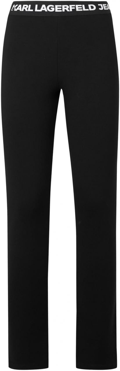 KARL LAGERFELD JEANS Legíny 'Milano'  čierna / biela