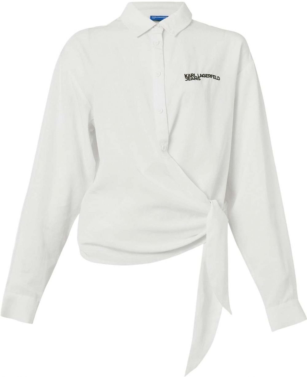 KARL LAGERFELD JEANS Blúzka  čierna / biela