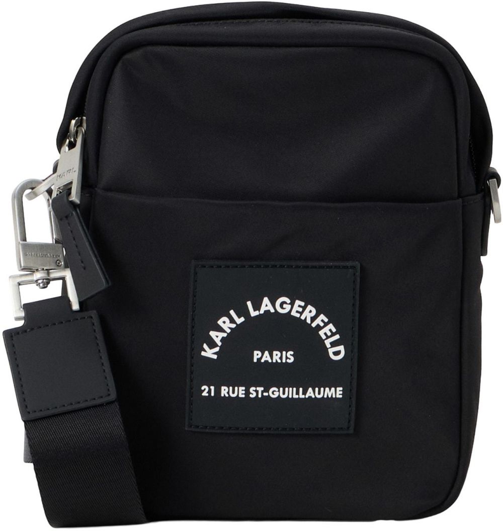 Karl Lagerfeld Taška cez rameno  čierna / biela