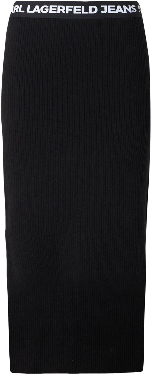 KARL LAGERFELD JEANS Sukňa  čierna / biela