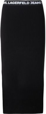 KARL LAGERFELD JEANS Sukňa  čierna / biela
