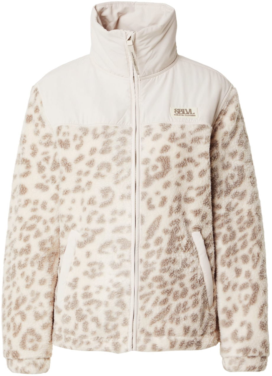 Sublevel Flisová bunda  béžová / sivá