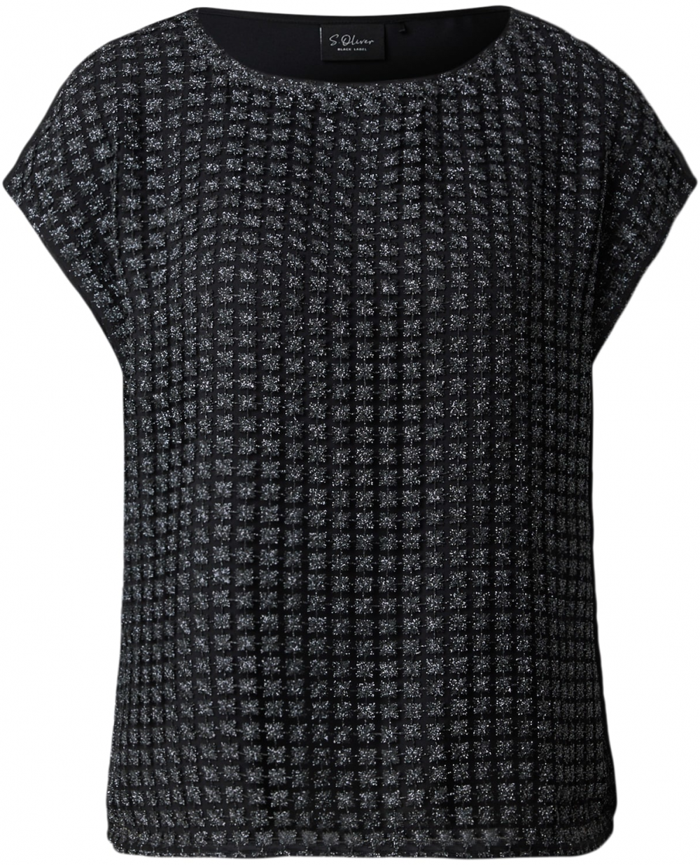 s.Oliver Blúzka  čierna / strieborná