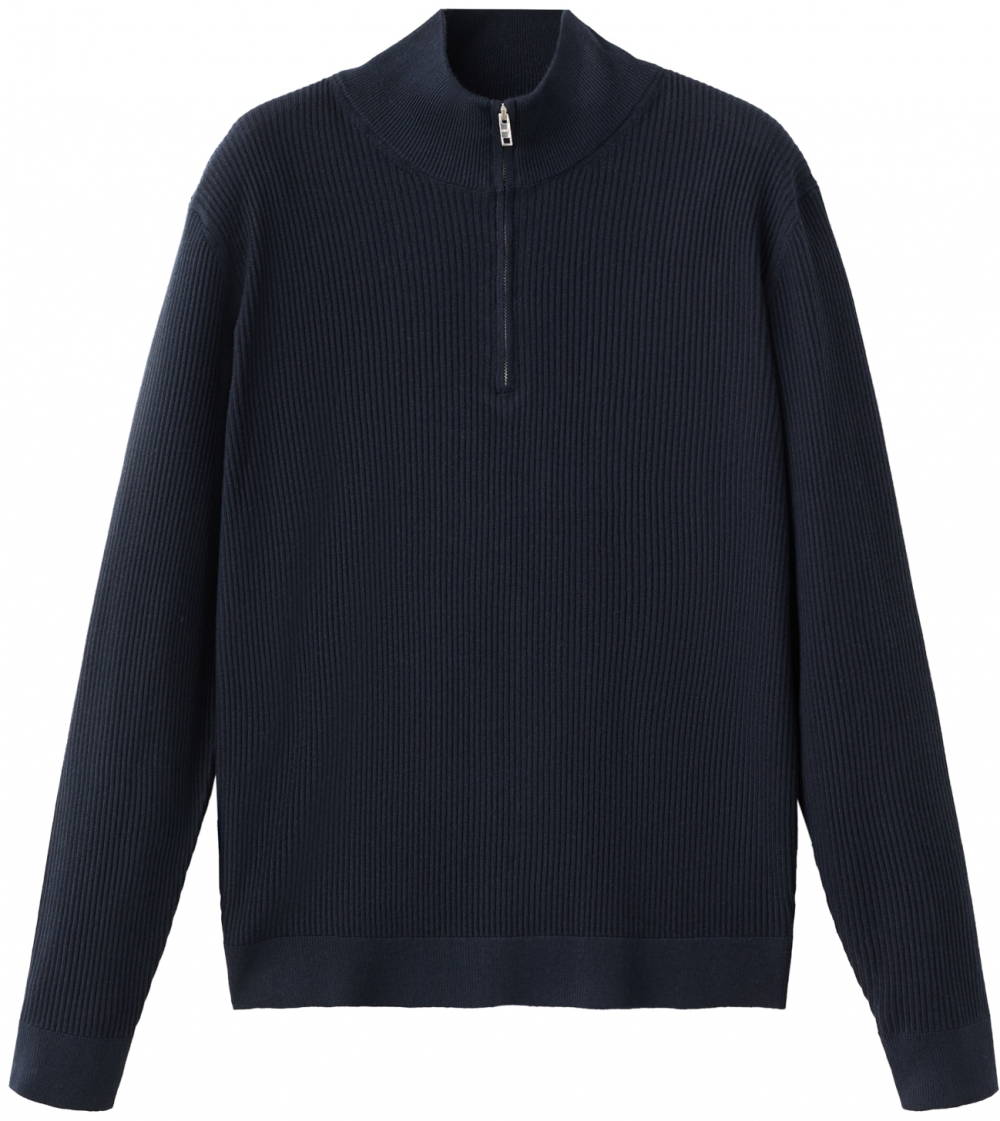 MANGO MAN Sveter 'Antiguap'  námornícka modrá