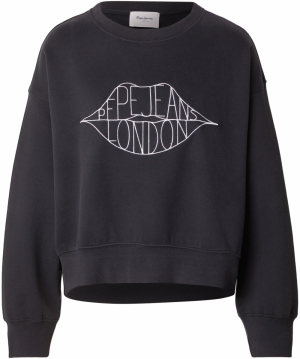 Pepe Jeans Mikina  antracitová / biela