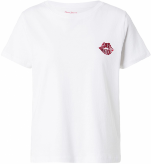 Pepe Jeans Tričko 'Brule'  krvavo červená / biela