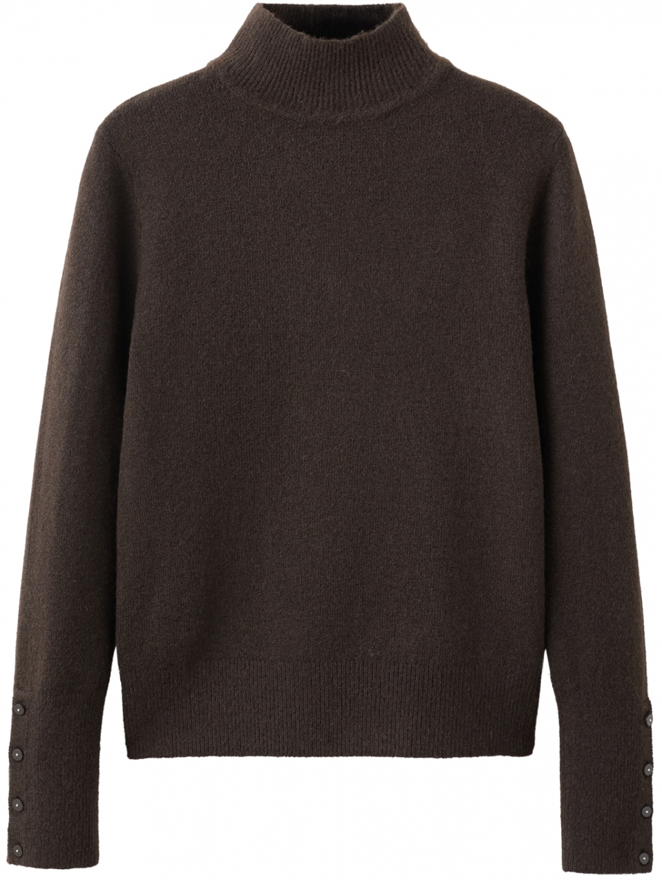 MANGO Sveter 'SIMONE'  tmavohnedá