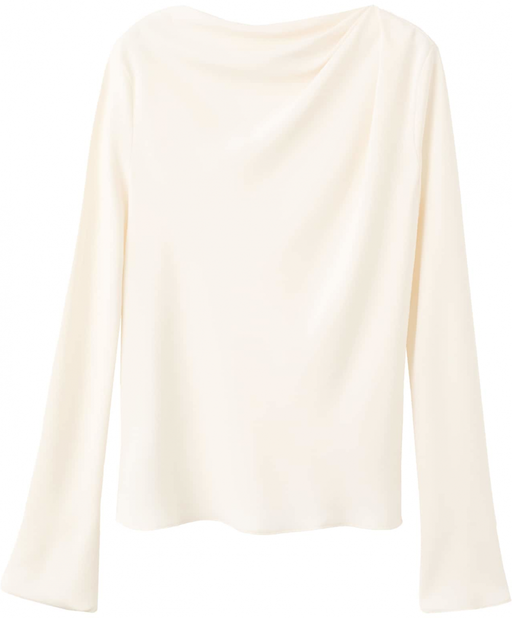 MANGO Blúzka 'LUCIA'  krémová