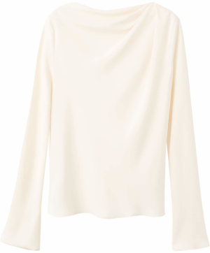 MANGO Blúzka 'LUCIA'  krémová