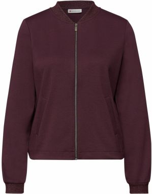 STREET ONE Tepláková bunda  burgundská