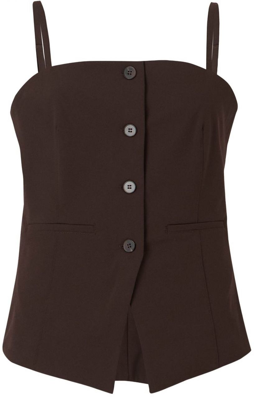 Samsøe Samsøe Top 'Saclo'  tmavohnedá