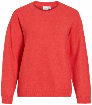 VILA Sveter 'VILIGA'  červená melírovaná