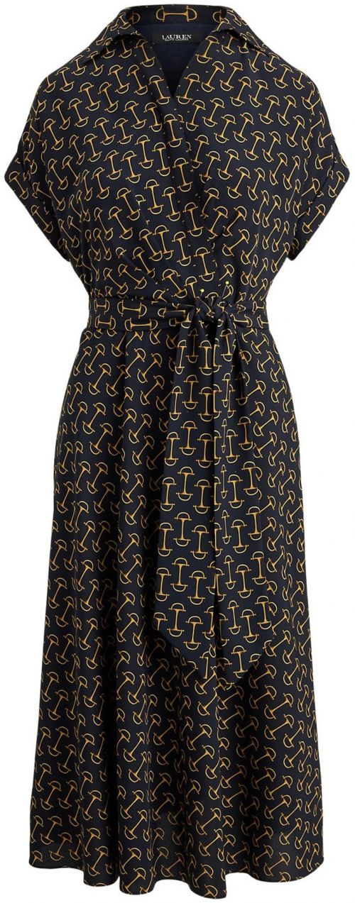 Lauren Ralph Lauren Košeľové šaty  námornícka modrá / šafránová
