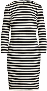 Lauren Ralph Lauren Pletené šaty  čierna / biela