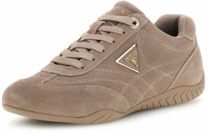 GUESS Nízke tenisky 'GABIEY'  tmavobéžová / zlatá