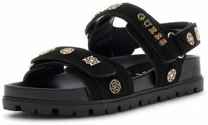 GUESS Remienkové sandále 'FLORIZI'  zlatá / čierna