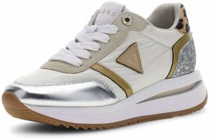 GUESS Nízke tenisky 'EAGAR2'  farba ťavej srsti / tmelová / strieborná / šedobiela