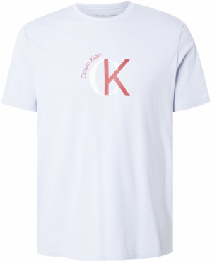 Calvin Klein Jeans Tričko  pastelovo fialová / červená / biela