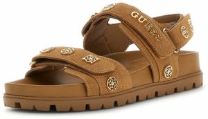 GUESS Remienkové sandále 'FLORIZI'  koňaková